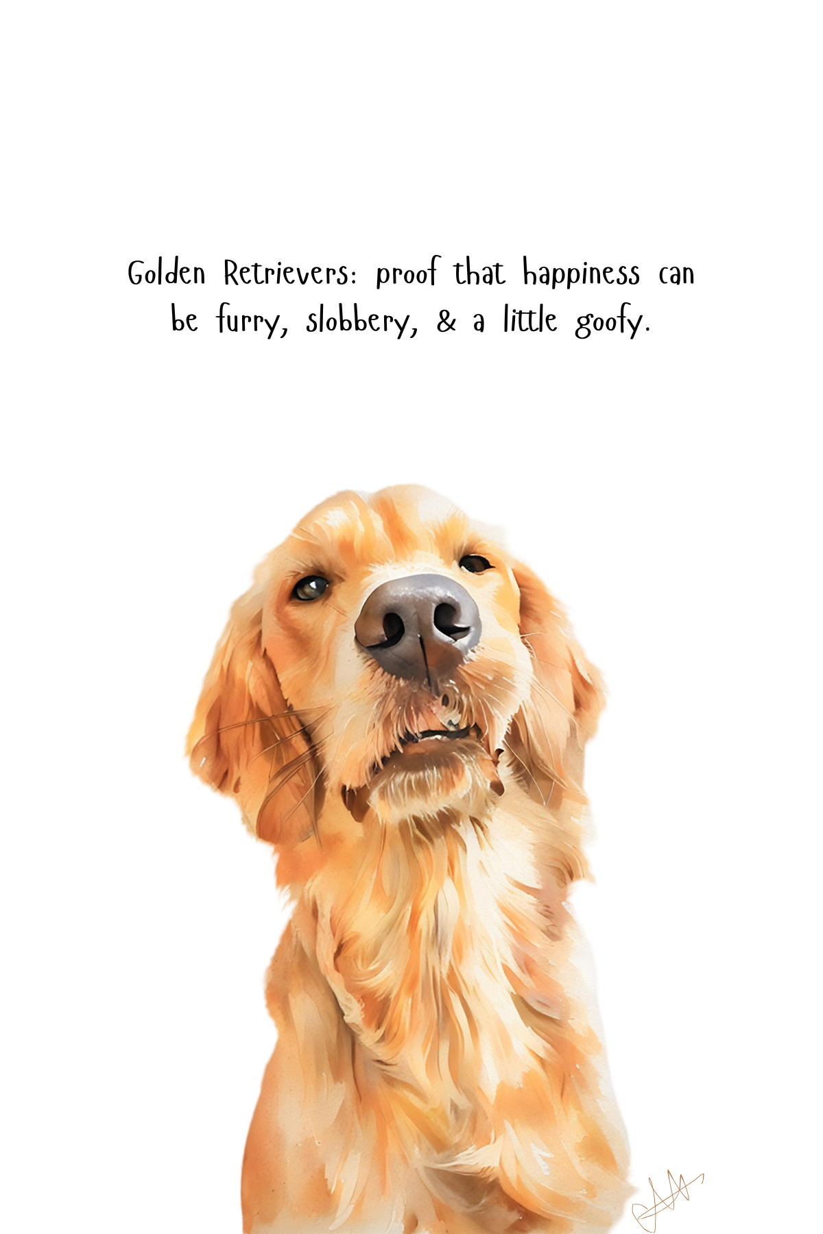 Golden greeting card